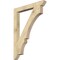 Ekena Millwork Balboa Slat Rough Sawn Bracket, Douglas Fir, 4"W x 36"D x 48"H BKT04X36X48BOA06RDF - alternate 1